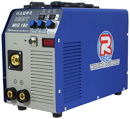 Mig Welder 180A 240V Portable Inverter, inc. Torch & Leads, 5 Year UK Warranty