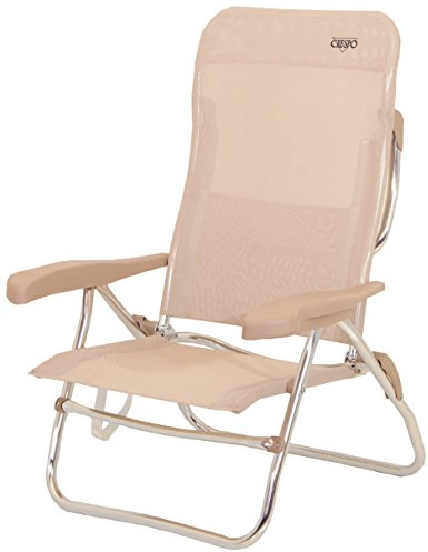 Crespo Silla-cama Playa 6 pos.Dural.(Multifibra), ‎Einheitsgröße, Beige