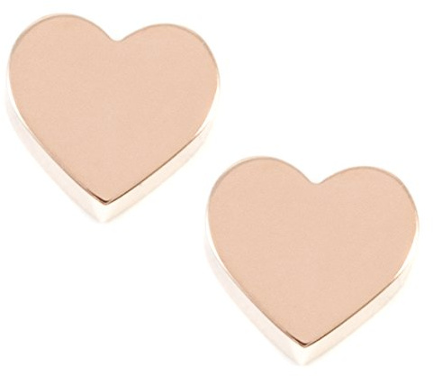 Happiness Boutique Kvinnor Hjärta Örhängen i Rosguld | Små örhängen Minimalistiska Rostfritt stål Smycken Kärlekssymboldesign