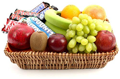 Bounty Fruit Basket - Fruit Gift Baskets and Gift Hampers with Next Day UK delivery with Personal Message attached