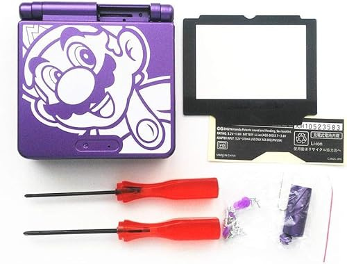 Custodia Custodia Cover + Strumenti per GBA SP Gameboy Advance SP (Viola)
