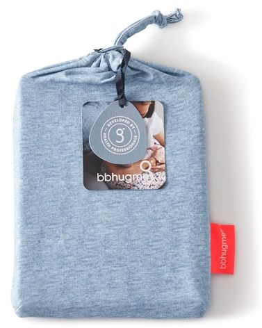 bbhugme® Stillkissen™ Ersatz-Kissenbezug (blau meliert)