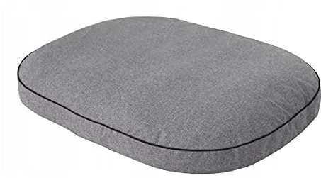 millybo OVAL ÖKOLEINEN Hundematratze, Hundebett für Kleine, Mittlere, Große Hunde - Robustes, wasserdichtes Hundekissen, kuscheliges Schaum Tierbett, Outdoor & waschbar - 70x50x15cm Dunkelgrau