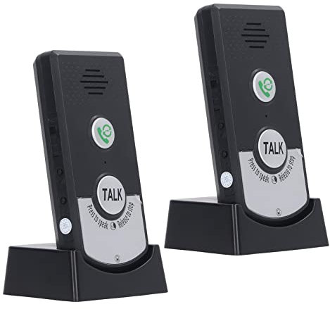 2 Way Voice Intercom Wireless Intercom Doorbells Rechargeable Wireless Intercom System for Home Classroom Office