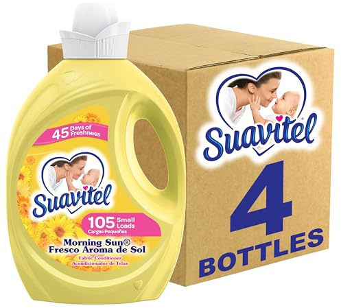 Suavitel Fabric Softener, Morning Sun, 105 oz (Pack of 4)