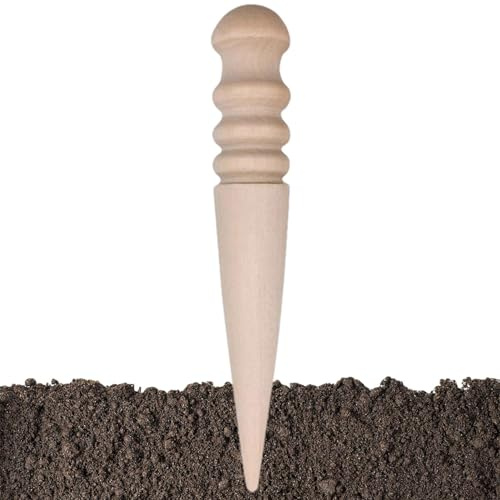 Plantoir manuel en bois – Outil de jardinage pour , plantoir | Plantoir en bois de hêtre pour transplanter des , de , 14 x 2 cm