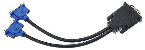 Artibetter Adattatore Vga Da Vga Cavo Connettore Maschio e Doppio Connettore Femmina Per Collegare Due Display Compatibili Realizzato in Plastica Rigida Resistente e Metallo in Colore Nero