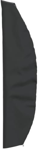Gartenmöbel-Zubehör, Gartenmöbel-Abdeckungen, Gartenschirm-Abdeckung, schwarz, 280 x 30/81/45 cm, 420D Oxford