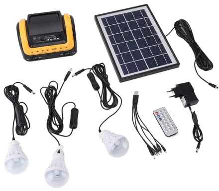 Generatore Solare da Esterno Centrale Elettrica Portatile 5000mAh, Generatore di Energia Solare con Pannello Solare per Emergenza in Campeggio, Adatto a Casa, Viaggi, Campeggio,