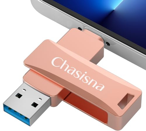 Chasseur 128GB Phone Transfert Photos, Clé USB 3 en 1 pour Phone, Pad, PC, Android