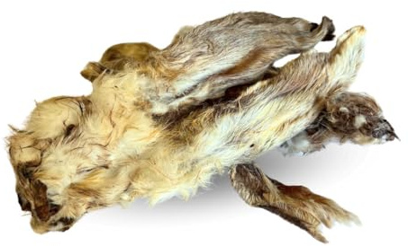 Barakaldo Vet Shop Kaninchenohr mit Fell für Hunde, 100 % natürlicher Snack ohne Konservierungs- und Farbstoffe, 1 Stück x 330 g