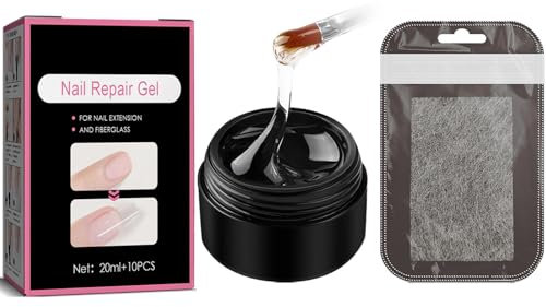 Instant Cracked Nail Gel - Nail Glue Kit for Broken Nails, Nail Strengthener and Hardener for Extensions and Sculptures - 20ml