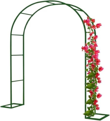Treillis d'arche de jardin en métal robuste pour mariages et vignes florales, pergola pour plantes grimpantes, vert, 1,2 m
