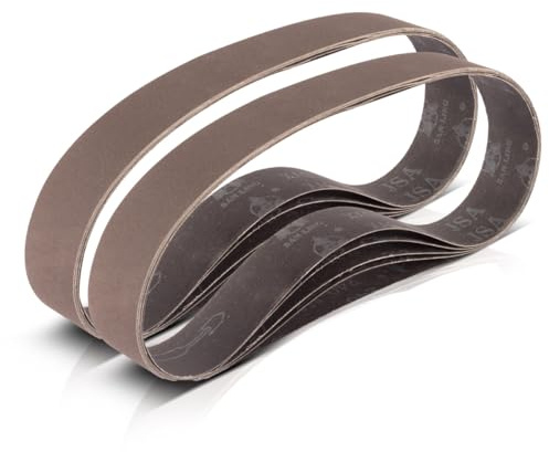 STAHLWERK Universal-Schleifpapier | Schleifband P180, 10 Stück, 40 x 760 mm | Gewebe-Schleifbänder | Schleifmittel für Rohrbandschleifer, Bandschleifer und Schleifgeräte