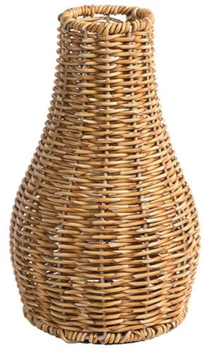 Luxylei Rustikale Gewebte Pflanzen-blumenvase, Korb, Rattan-vase, Blumenarrangement-behälter, Hohe Bodenvase Für Hausgarten-Dekoration