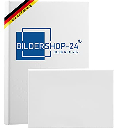 Bildershop-24 Bespannter Keilrahmen Galerie Leinwand (unbedruckt), 50x140cm, 380g/m² (100% Baumwolle), 39 mm (Premium)