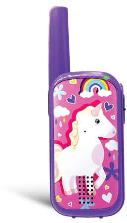 Groov-e Cuties Children's Walkie-Talkies - Unicorn - Pink and Purple Kid's Walkie-Talkie with 500m Range, Clear Sound, LED Indicator, and Call Ring, Battery Operated