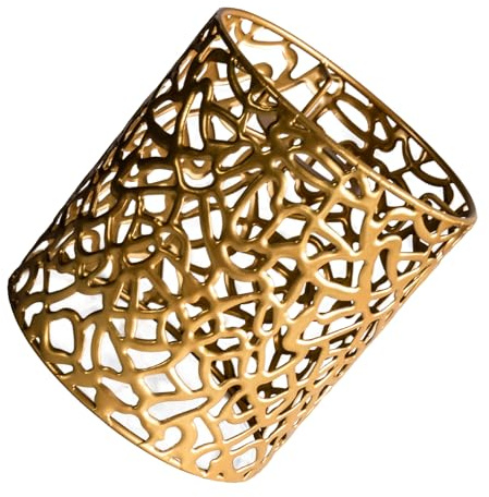 Osasy abat jour Décorative, Abat-jour Motif Ajouré Doré, For lampe chevet suspension petite lampadaire plafond Style Moderne Home Decoration