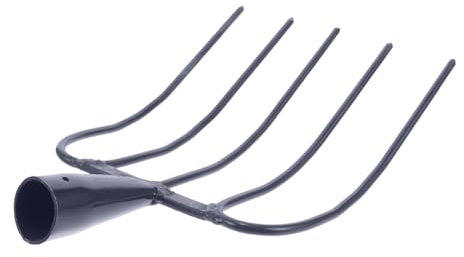 iplusmile Strumento Agricolo a Cinque Denti in Metallo Per Letame Attrezzo Agricolo Per Esterni