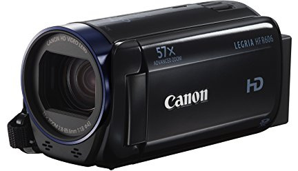 Canon Legria HF R606 Full HD Camcorder 57X Advanced Zoom CMOS Sensor 32x Optical Zoom Image Stabilisation 3.0-Inch Black (Renewed)