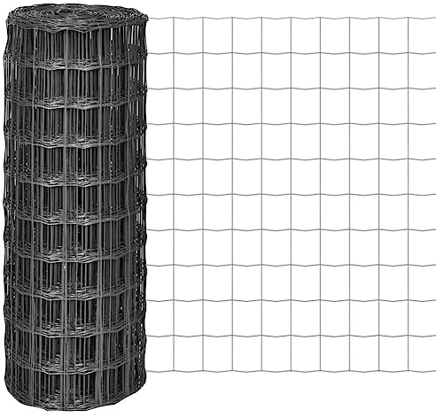 Steinmauer Als Gartenzaun Zaun Sichtschutz,Eurozaun Stahl 10 x 1 m Grau für Garten,Terrasse,Balkon