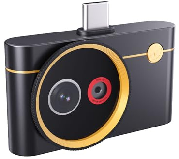 Thermal Master P4 Caméra d'imagerie thermique pour Android Caméra infrarouge avec lumière visible 512 x 384 Super Résolution IR Plage de température -20 à 600 °C uniquement pour Android Mobile