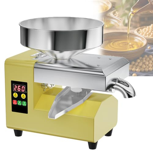 820w/1100w Automatisk Oljepress, Kommersiell NöTter, FröN, Oljekvarn, Helt I Rostfritt StåL Extraktor Med HöG Oljehalt, FöR SpannmåL, Kryddor, KaffeböNor, Majs, Kinesiska öRter R8S