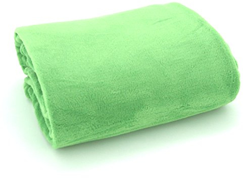große super weiche Kuscheldecke XL HxB 150x200 cm in hellgrün Microfaser Flanelldecke kuschelig warm - leicht - fusselfrei Decke in TOP QUALITÄT Typ176