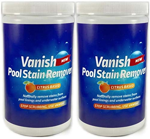 Bosh Chemical Vanish Pool & SPA - Quitamanchas de Piscina y SPA, Paquete de 2 (4 Libras), a Base de cítricos Seguros y Naturales, Funciona excelente en Vinilo, Fibra de Vidrio y Metales, Elimina el