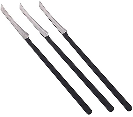 AKOAK Pediküre-Messer aus Edelstahl, Schwarz, Fußschaber, Zehentrimmer, Handpflege, Feile, Hornhaut, abgestorbene Haut, professionelles Werkzeug, 3 Stück