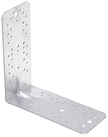Winkelverbinder Verstärkt 200 x 200mm Lochwinkel Bau-Winkel verzinkt