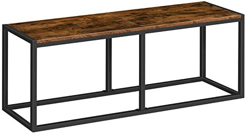 HOOBRO Banc, Bancs de Salle à Manger, 120 cm Siège pour Cuisine, Siège de Petit-déjeuner de Style Industriel, Métallique Robuste, Facile à Assembler, pour Cuisine, Salon, Chambre EBF12CD01