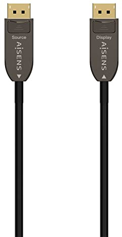 AISENS CABLE DISPLAYPORT 1.4 8K A155-0606 DISPLAYPORT MACHO DISPLAYPORT MACHO 10M NEGRO