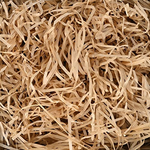 100g Khaki Shredded Tissue Paper for Gift Boxes Decoration, Empty Gift Box Filling Paper, Filler Paper for Valentine's Day, Christmas, Birthday Gift Decorations, DIY Gift Packaging