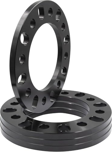Wheel Accessories Parts 4 Pcs Universal Wheel Spacers 12mm 1/2 Thick Fits Bolt Patterns 8x6.50 8x165.1mm 8x170mm 8x180mm Chevy Siverado 2500 3500 ｜ Ford F250 F350 ｜ Ram 2500 3500 - Not Hub Centric