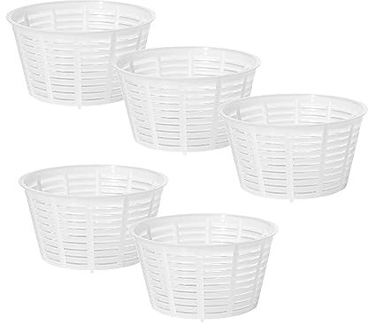 5 x Molde para Queso 9x7cm – Para Producción de Queso Fresco en Porciones, Queso Casero para el Desayuno