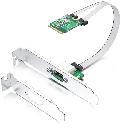 M.2 A+E Key 2.5G Gigabit Ethernet Network Card, 18-cm Cable Length
