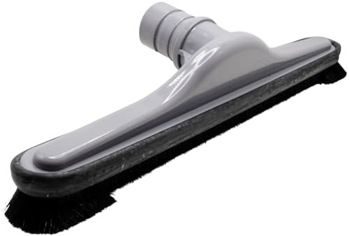 ALL PARTS ETC. 1.5 Backpack Vacuum Floor Brush Attachment 14-Inch Wide with Rubber Bumper and Nylon Bristles, for S-Wands Compatible with Hoover, ProTeam, Powr-Flite & More (Gray or Black)