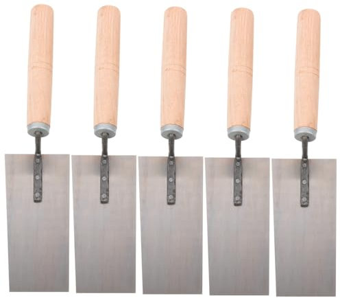 BESTonZON 5st Gips Betonkelle Trockenbauwerkzeuge Flachbecken Aus Beton Fliesenwerkzeuge Handwerkzeuge Für Mauerwerk Glättkelle Metallspachtel Malen Mason Rostfreier Stahl Keramikfliesen
