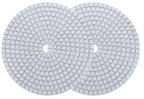 sourcing map Diamond Polishing Pad 7-Inch 50 Grits Wet/Dry Grinding for Stone Concrete Marble Countertop Floor 2pcs