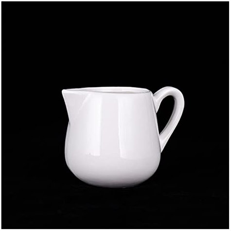 Jarra para salsa, cerámica de cocina, jarra para espumar leche, jarra de café expreso, café artesanal Barista, leche con leche (S con mango)