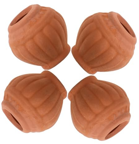 BESPORTBLE Mini Macetas de Terracota para Plantas Suculentas Macetas Pequeñas de Barro Rojo 4 Piezas Jardineras para Interior y Exterior y Decorativas