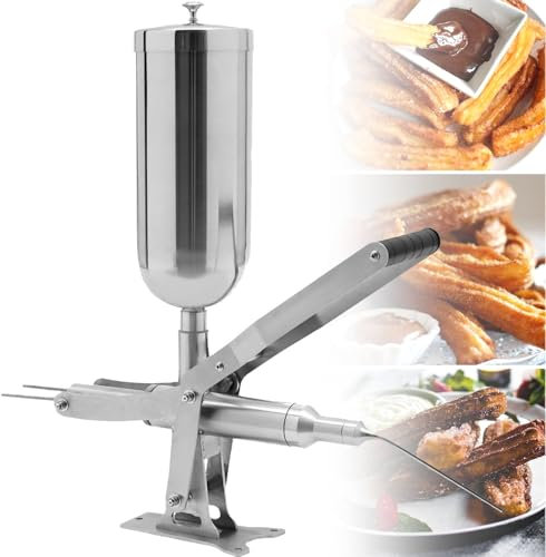 GEJLELDS Manual Churros Filler 5L Spanish Churrera Maker Machine Donuts Dessert Latin Fruit Donut Makers Stainless Steel Chocolate Jam Filling Machine