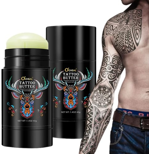 Tattoo Aftercare Balm - Tattoo Aftercare Cream - Tatt_oo Moisturiser - Color Brightener & Enhancing Tatt_oo Butter - Best Tatt_oo After_care Products - Moisturizing,Nourishing,Repairing（40g)