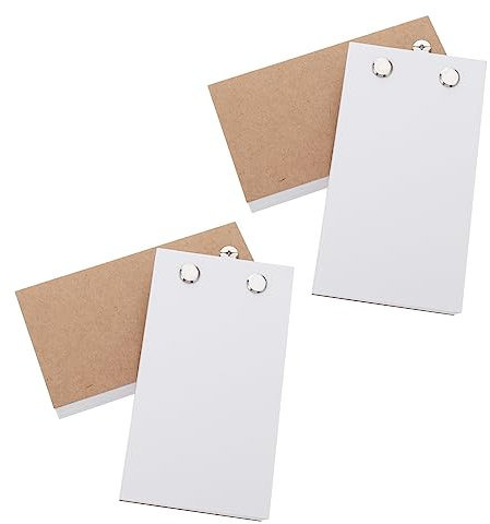 STOBOK 4pcs Concise Handhold Scratch Pad Material for Dotted Notebook School Blank Pocket Notepads