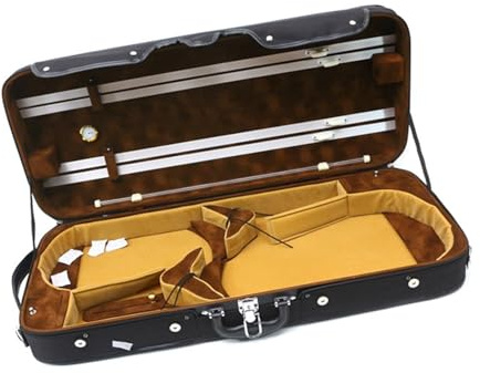 Doppelter Klavierkoffer Oxford-Stoff Wasserdicht Stoßfest Verdickt Tragbarer Doppelklavierkoffer Viola Violine Instrumentenkoffer für Violine