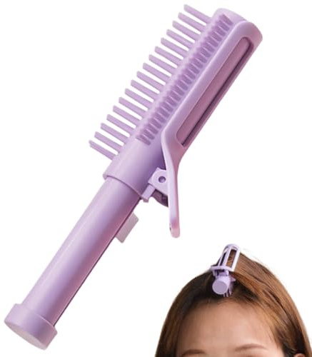 NHQZ 2 en 1 Pinzas para dar volumen al cabello flequillo y línea del cabello, pinzas para dar volumen instantáneo para hombres y mujeres（Púrpura）