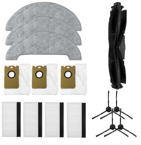 Für AIRROBO für T10+ kompatibles Reinigungszubehör Set mit Wischpads, Filtern und Ersatzbürsten
