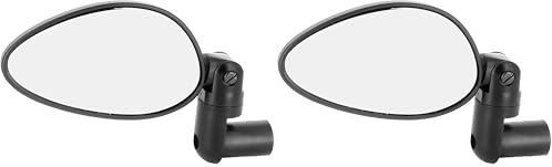 ZEFAL Cyclop Fahrradspiegel für Lenker - Lenkerrückspiegel Stadtfahrrad - Fahrrad Spiegel Links oder Rechts Klappbar Unzerbrechlich Schwenkbar Umkehrbar, schwarz (Packung mit 2)