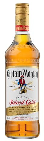 Captain Morgan Original Spiced Gold | Blended Rum | Karibischer Geschmack | 35% vol | 1000ml Einzelflasche | (Packung mit 6)
